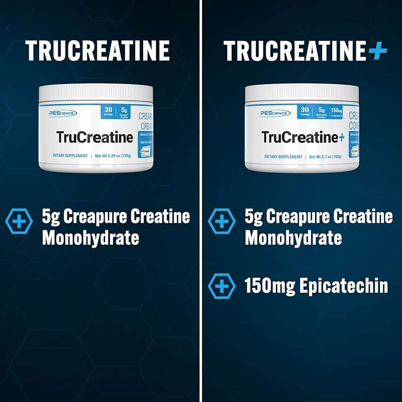 PEScience TruCreatine+ Creatine Monohydrate Powder, Micronized Creapure Creatine for Women & Men, Supports Muscle Growth, Strength & Recovery, Cognition, 30 Servings, Unflavored - Image 7