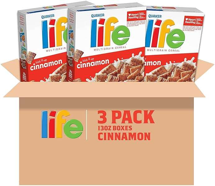 Life Multigrain Breakfast Cereal, Cinnamon, 13 Ounce (Pack of 3) - Image 4