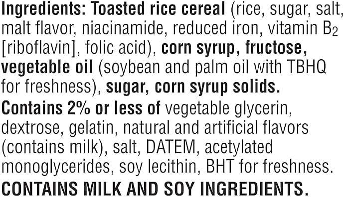 Rice Krispies Treats Mini Marshmallow Snack Bars, Kids Snacks, School Lunch, Grab N' Go, Original, 10.9oz Box (28 Bars) - Image 9