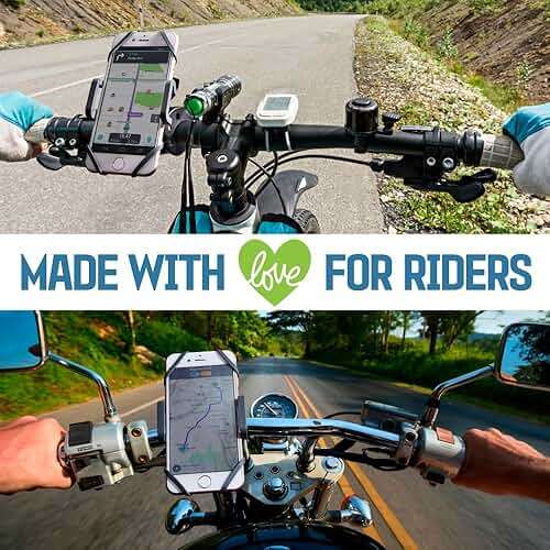 CAW.CAR Accessories Metal Bike & Motorcycle Phone Mount - The Only Unbreakable Handlebar Holder for iPhone, Samsung or Any Other Smartphone. +100 to Safeness & Comfort - Image 6