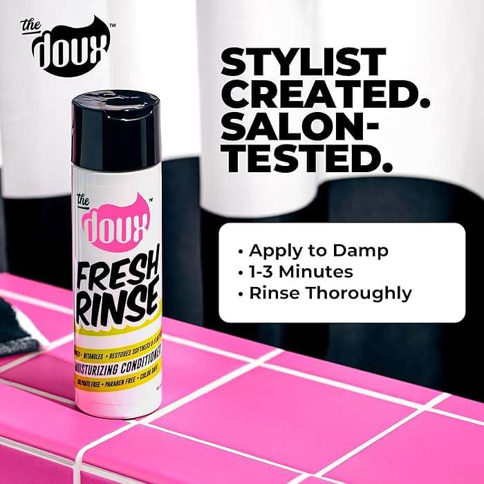 The Doux - FRESH RINSE Moisturizing Conditioner - Hydrating Hair Conditioner - Contains Shea Butter and Sea Silk - Sulfate-Free, Paraben-Free - Image 2