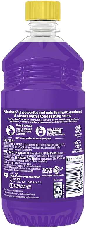 Fabuloso All Purpose Cleaner Refill, Lavender, 405.6 Oz (16.9 Oz, 24 Pack) - Bulk Cleaning Supplies Bundle - Multi-Surface Cleaner, Mopping Solution - Office Supplies (153105) - Image 10