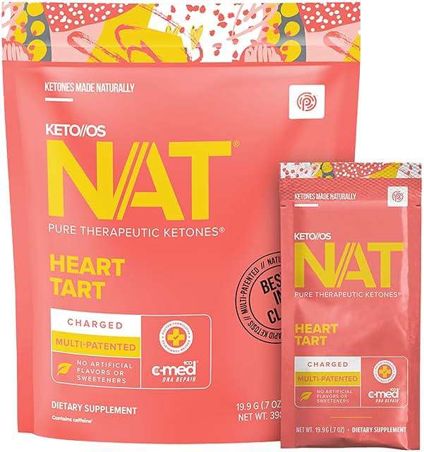 PRÜVIT Keto//OS NAT® Heart Tart Supplements – Charged - (20 Count) - Image 1