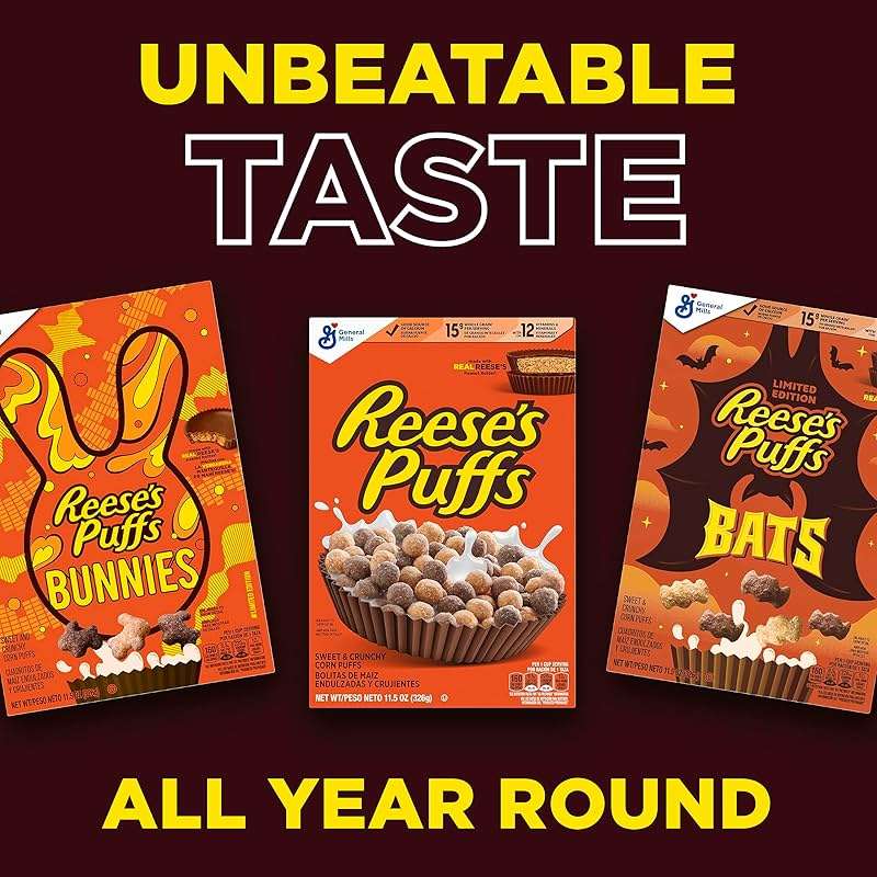 Reese's Puffs Puffs Cereal, 1 Oz (Pack of 96) - Image 7