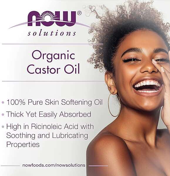 NOW Foods Solutions, Organic Castor Oil, 100% Pure Versatile Skin Care, Multi-Purpose Skin Softener, 8-Ounce - Image 4