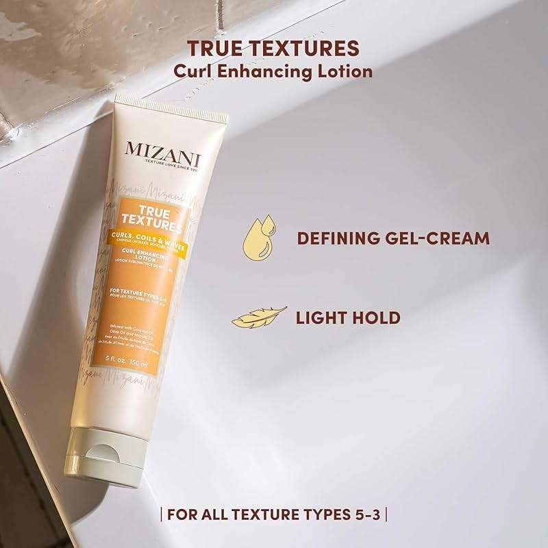 Mizani True Textures Curl Enhancing Leave In Conditioner - Moisturizing Curl Cream, Smooths and Adds Hair Shine, With Coconut Oil, For Curly Hair - Image 4