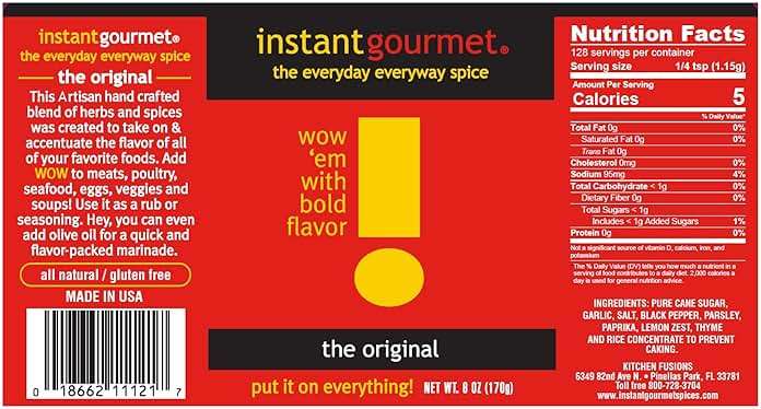 Instant Gourmet The Original Seasoning, 6 oz - Image 3
