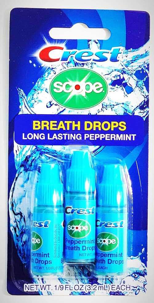 Crest Scope Breath Drops - Long Lasting Peppermint Liquid Breath Fresheners 12 Count - Image 2