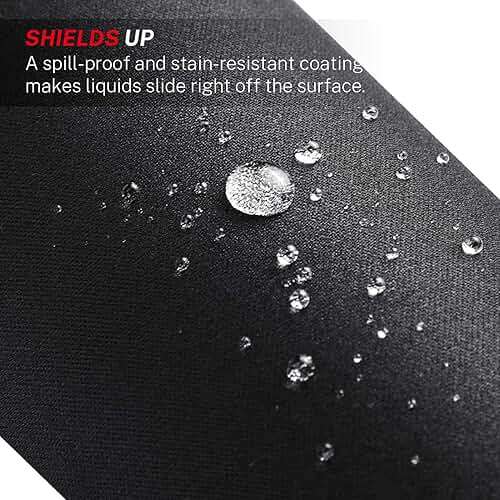 MROCO Essential Office & Gaming Mouse Pad, 30% Larger, 8.5” x 11” in, Black | Anti-Fray Stitched Edges, Premium Textured Surface, Non-Slip Rubber Base, Water and Stain Resistant Protection - Image 5