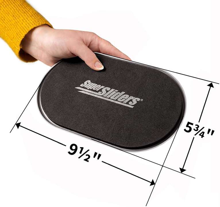 Super Sliders 5-3/4" x 9-1/2" XL Oval Reusable Furniture Sliders for Carpet, Anti-Slip Protective Furniture Moving Pads for Beds, Sofas, Dressers, Set of 8, Brown - Image 3