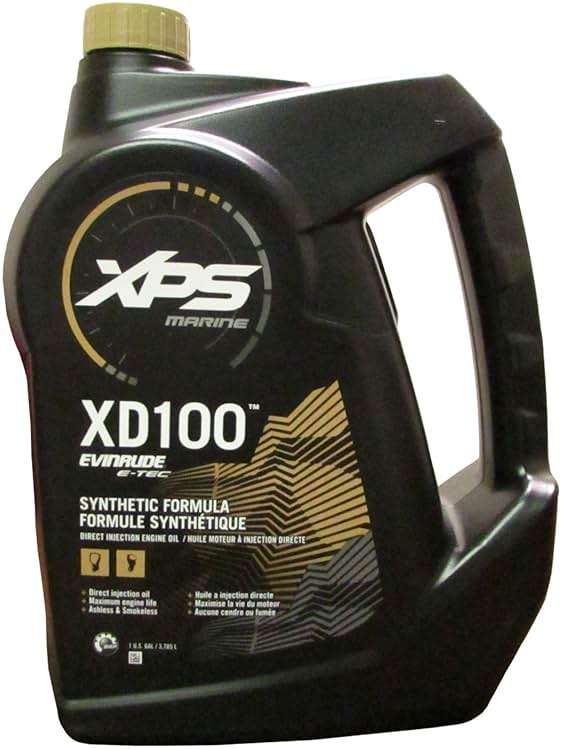 Evinrude XPS Marine XD100 E-TEC Synthetic Formula, Direct Injection Engine Oil, 1 Gallon Jug - Image 1