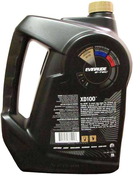 Evinrude XPS Marine XD100 E-TEC Synthetic Formula, Direct Injection Engine Oil, 1 Gallon Jug - Image 2