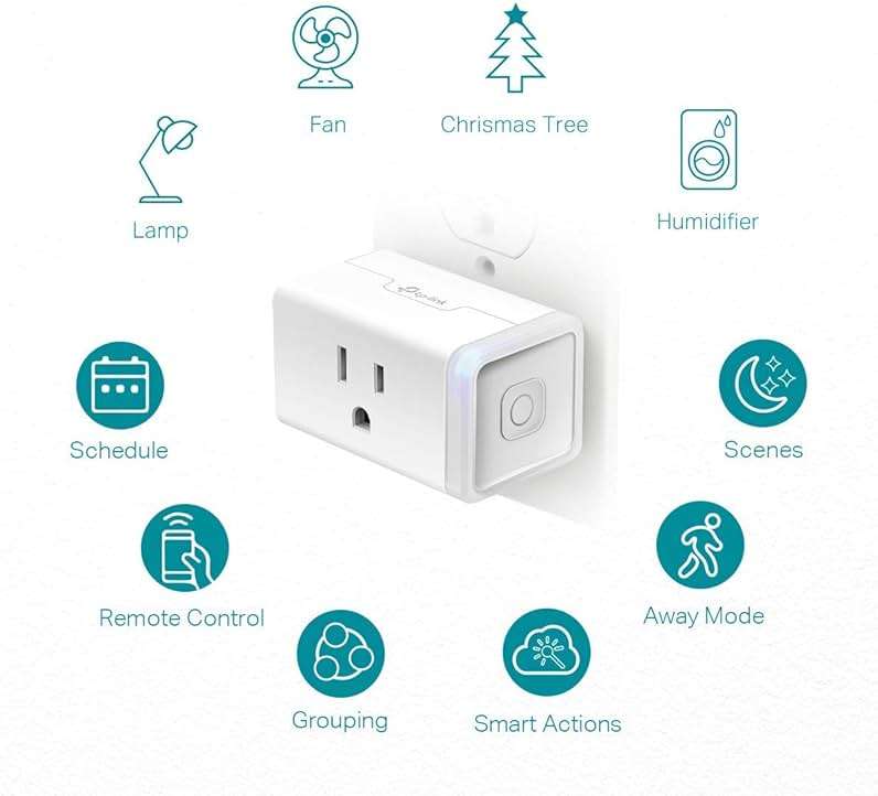 Kasa Smart Plug HS103P2, Smart Home Wi-Fi Outlet Works with Alexa, Echo, Google Home & IFTTT, No Hub Required, Remote Control,15 Amp,UL Certified, (Pack of 2) White - Image 4