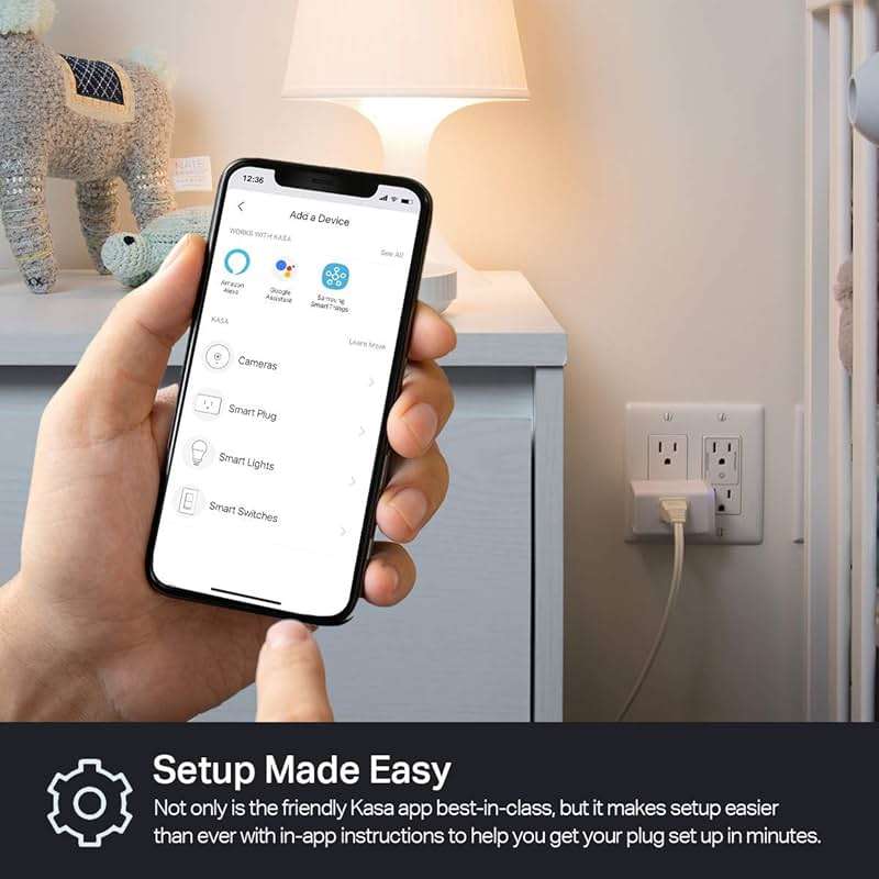 Kasa Smart Plug HS103P2, Smart Home Wi-Fi Outlet Works with Alexa, Echo, Google Home & IFTTT, No Hub Required, Remote Control,15 Amp,UL Certified, (Pack of 2) White - Image 7