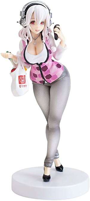 Furyu 7" Nitro Super Sonic: 10th Anniversary Figure Super Sonico-san Figure (Pink Version) - Image 1