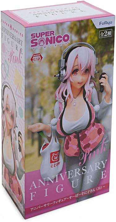 Furyu 7" Nitro Super Sonic: 10th Anniversary Figure Super Sonico-san Figure (Pink Version) - Image 5