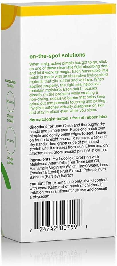 Alba Botanica Acnedote Pimple Patches for Face - Pimple, Spot Patches - Hydrocolloid Skincare Patches - 40 Count - Image 2