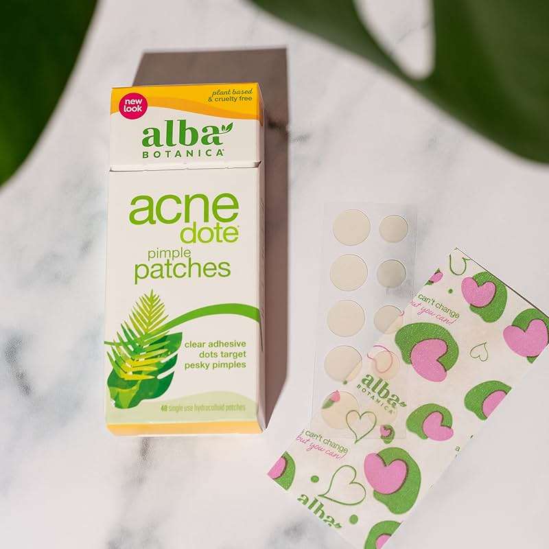Alba Botanica Acnedote Pimple Patches for Face - Pimple, Spot Patches - Hydrocolloid Skincare Patches - 40 Count - Image 3