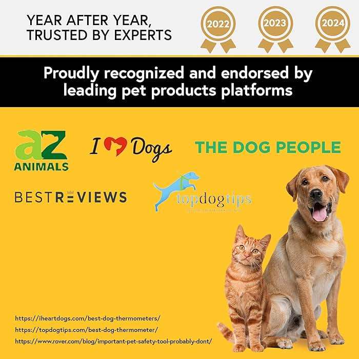 iProven Dog & Cat Thermometer for Accurate Fever Detection, Comfortable Flexible Tip, Waterproof Pet Thermometer, Fast Readings in 20 sec, Whelping and Veterinary Supply, DTK-117Y - Image 2