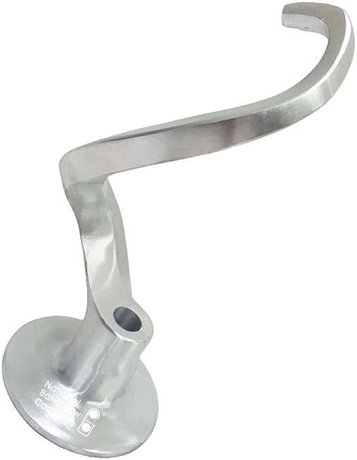 National Band Saw Company Spiral Dough Hook, ED Style, FITS Hobart 20QT Mixers, for Models A200 D340, Replaces 477521 - Image 3