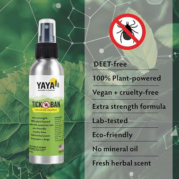 Yaya Organics Tick Ban DEET-Free Mist Spray - Made in USA - All Natural Extra Strength Tick Repellent Spray Made with Essential Oils - Safe for Kids & Dogs (4 Ounce, 2 Pack) - Image 3