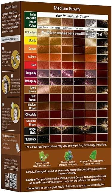 Indus Valley Medium Brown Henna Hair Color-100% Pure & Natural - Image 2