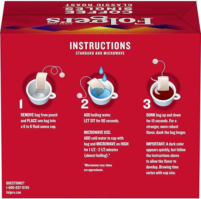 Folgers Classic Roast Coffee Singles, 19 ct - Image 3