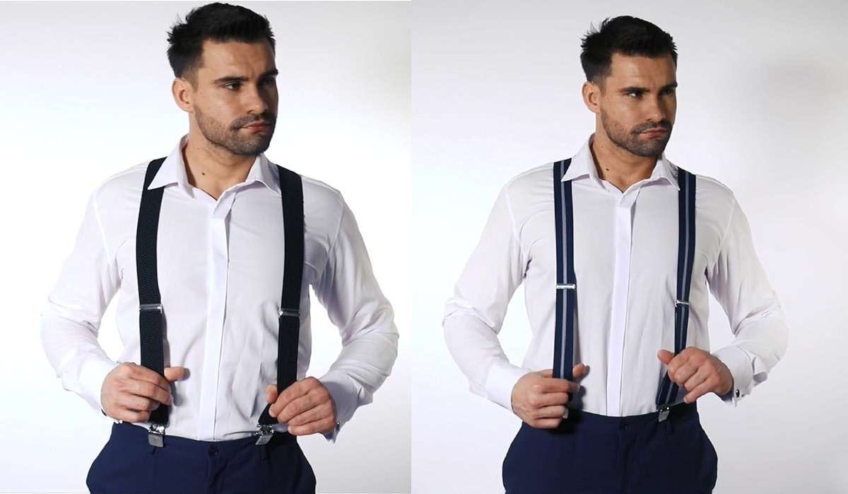 Decalen Mens Suspenders Very Strong Clips Heavy Duty Braces Big and Tall X Style - Image 9