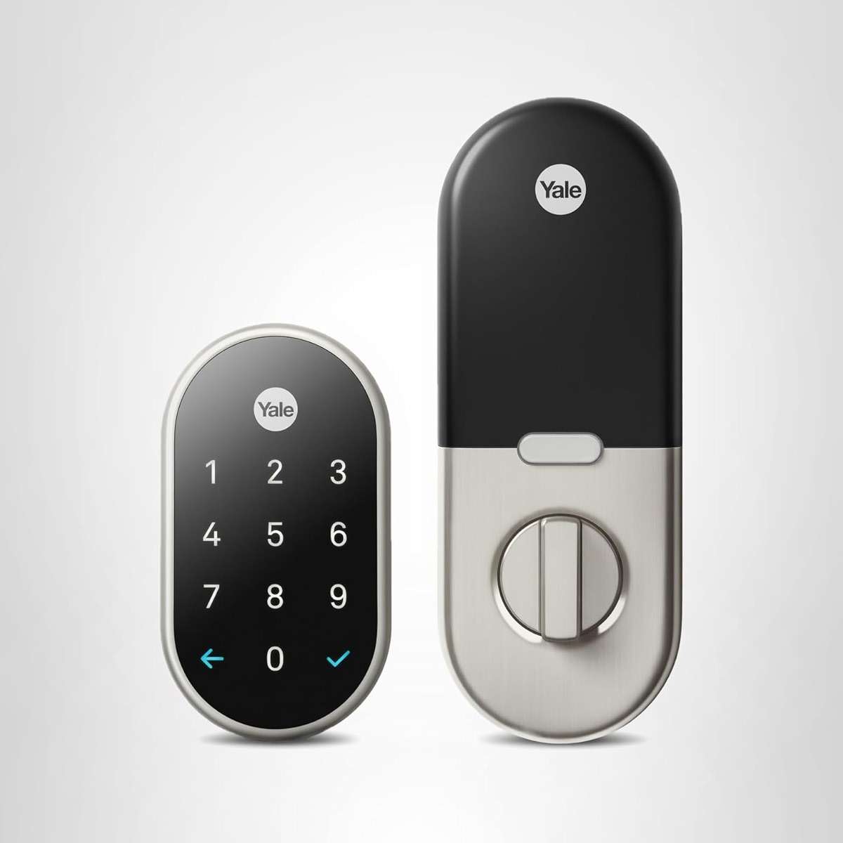 Google Nest x Yale Lock - Tamper-Proof Smart Lock for Keyless Entry - Keypad Deadbolt Lock for Front Door - Satin Nickel - Image 13