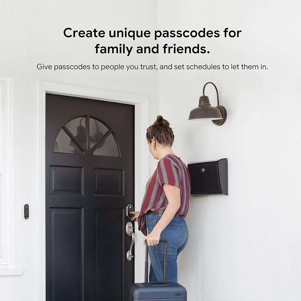 Google Nest x Yale Lock - Tamper-Proof Smart Lock for Keyless Entry - Keypad Deadbolt Lock for Front Door - Satin Nickel - Image 7