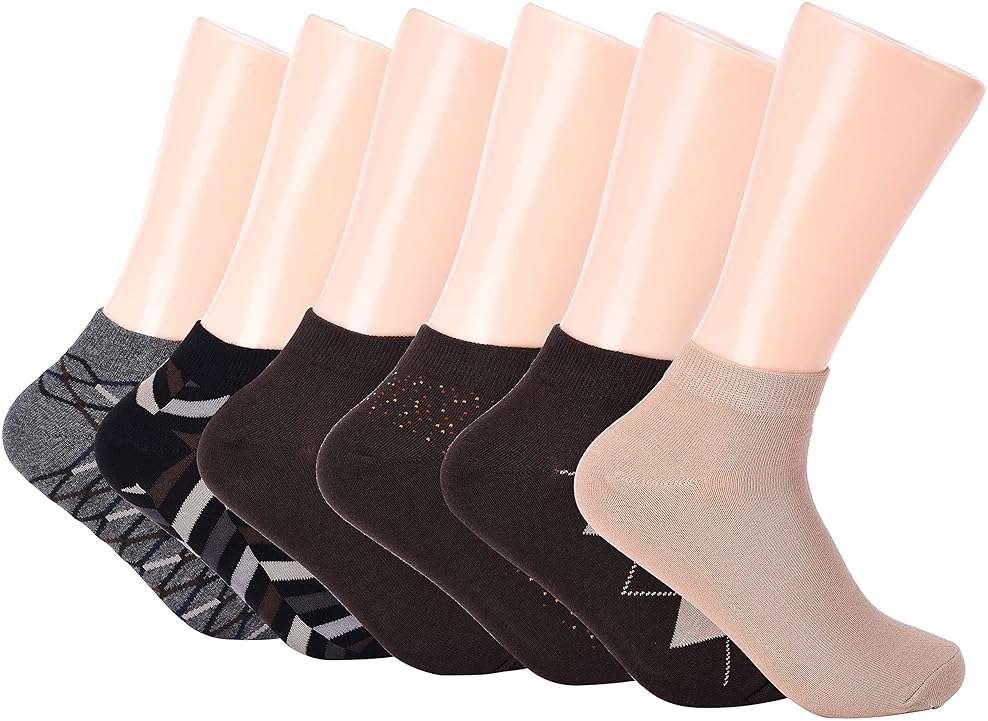 Mio Marino Mens Low Cut Ankle Socks - Premium Moisture Control - Cotton Cushioned with Arch Support - Image 3