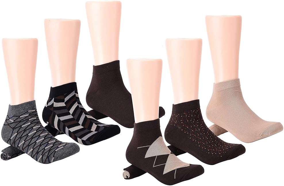 Mio Marino Mens Low Cut Ankle Socks - Premium Moisture Control - Cotton Cushioned with Arch Support - Image 5