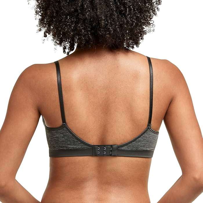 Hanes Women's Wireless T-Shirt Bra, Comfy Support Lightweight Lounge Bra, Convertible Straps - Image 3
