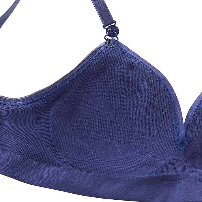 Hanes Women's Wireless T-Shirt Bra, Comfy Support Lightweight Lounge Bra, Convertible Straps - Image 5