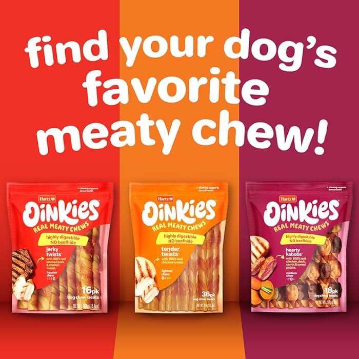 Hartz Oinkies Tender Twists Rawhide‑Free Dog Chews with Real Chicken Breast, Highly Digestible, Long‑Lasting Treats, 18 Count - Image 9