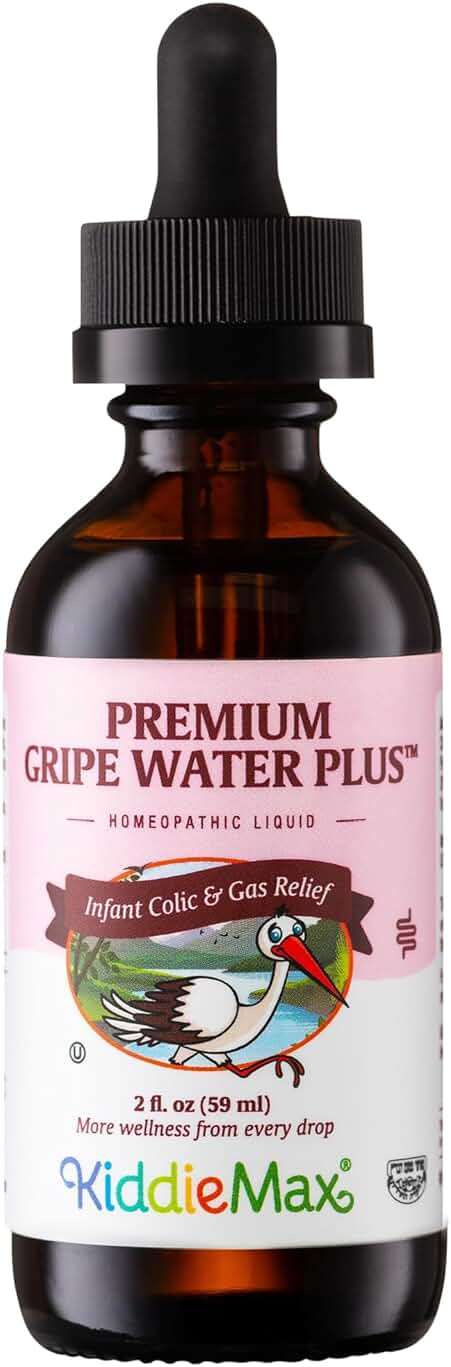 Maxi Health Gripe Water for Babies – Fast Acting Homeopathic Colic Calm Baby Gas Drops for Newborns – Natural Chamomile, Ginger, Peppermint & Fennel Baby Water for Hiccups (2 fl oz) - Image 1