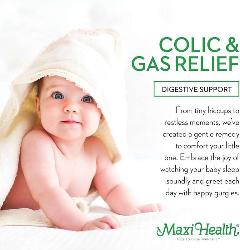 Maxi Health Gripe Water for Babies – Fast Acting Homeopathic Colic Calm Baby Gas Drops for Newborns – Natural Chamomile, Ginger, Peppermint & Fennel Baby Water for Hiccups (2 fl oz) - Image 4