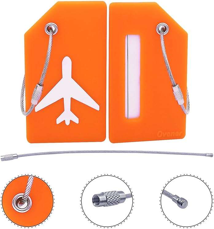 Silicone Luggage Tag with Name ID Card Perfect to Quickly Spot Luggage Suitcase - Image 4