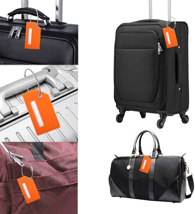 Silicone Luggage Tag with Name ID Card Perfect to Quickly Spot Luggage Suitcase - Image 5