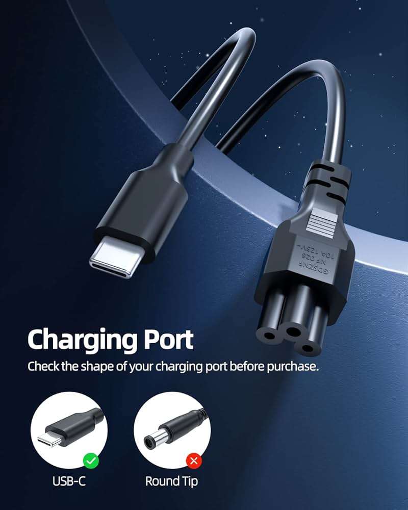 Superer 65W USB C Laptop Charger for Lenovo ThinkPad Yoga IdeaPad Chromebook - Image 3