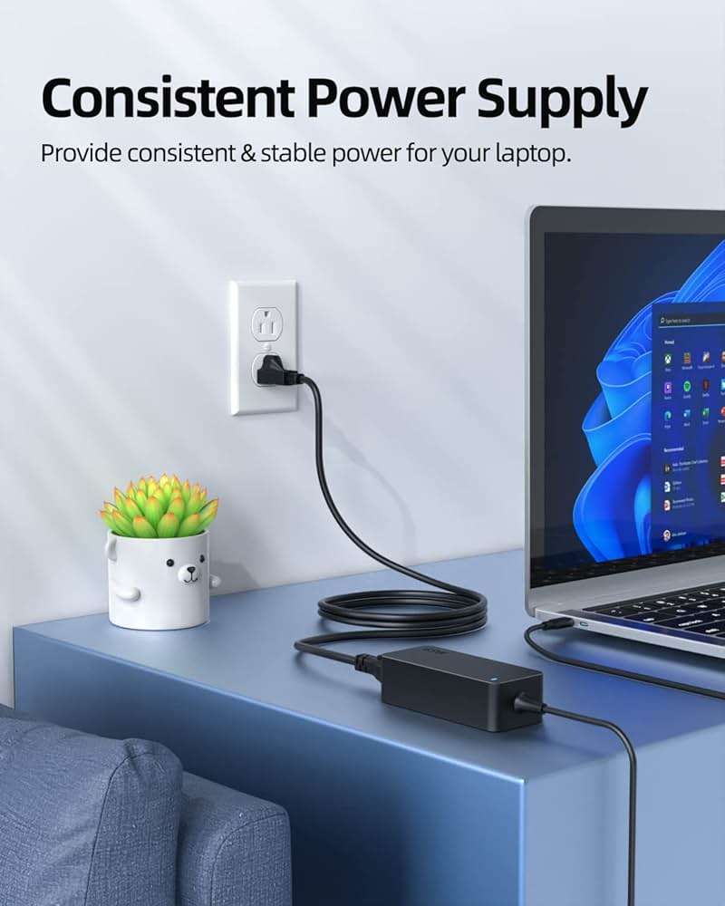 Superer 65W USB C Laptop Charger for Lenovo ThinkPad Yoga IdeaPad Chromebook - Image 7