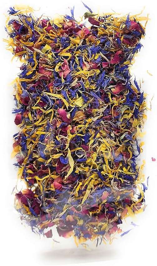 Spring Flower Blend – Edible flowers - Rose, Cornflower and Marigold - All natural, Culinary grade Delights (0.35oz) - Premium Quality - Perfect for Beverages, Cakes - Image 2