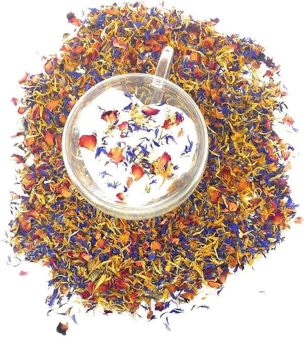 Spring Flower Blend – Edible flowers - Rose, Cornflower and Marigold - All natural, Culinary grade Delights (0.35oz) - Premium Quality - Perfect for Beverages, Cakes - Image 3