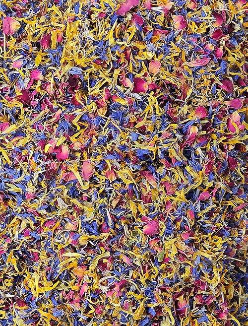 Spring Flower Blend – Edible flowers - Rose, Cornflower and Marigold - All natural, Culinary grade Delights (0.35oz) - Premium Quality - Perfect for Beverages, Cakes - Image 6