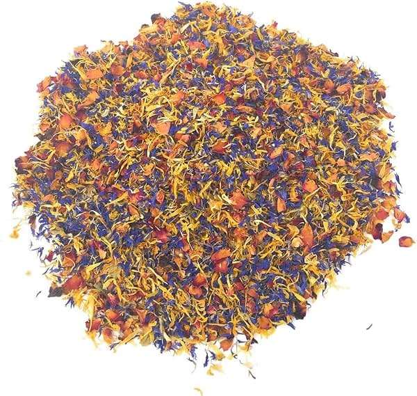 Spring Flower Blend – Edible flowers - Rose, Cornflower and Marigold - All natural, Culinary grade Delights (0.35oz) - Premium Quality - Perfect for Beverages, Cakes - Image 8
