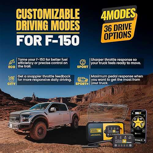 PEDAL COMMANDER for Ford F150 2011-2026 Throttle Response Controller - Plug-and-Play, 36 Settings - 4 Modes, Wireless App Control, Anti-Theft - Throttle Controller Parts - F-150 Truck Accessories - Image 5