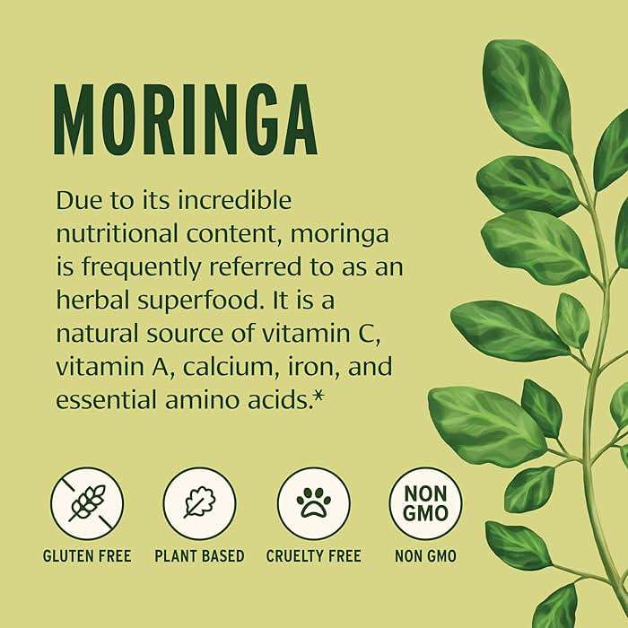 Banyan Botanicals Organic Moringa Powder – Moringa Oleifera – Superfood Powder and Natural Source of Vitamins & Minerals* – 1/2lb – Non-GMO Sustainably Sourced Vegan - Image 3