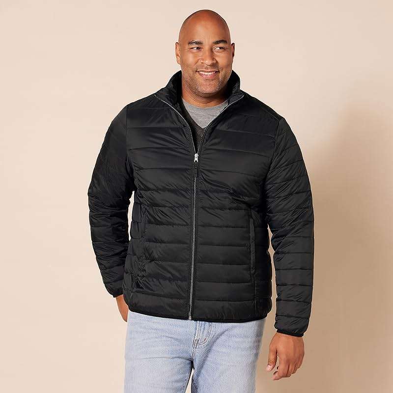 Amazon Essentials Mens Packable Lightweight Water-Resistant Puffer Jacket (Available in Big & Tall) - Image 6