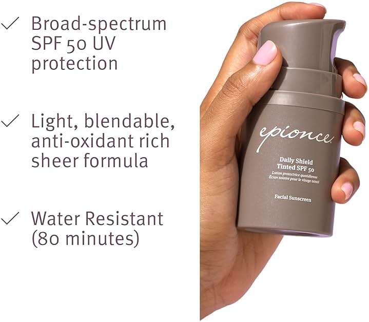 Epionce Daily Shield Tinted SPF 50 Sunscreen - Water Resistant Broad Spectrum UV Protection Facial Sunscreen with Titanium Dioxide & Zinc Oxide, For All Skin Types, Dermatologist Skincare - Image 3