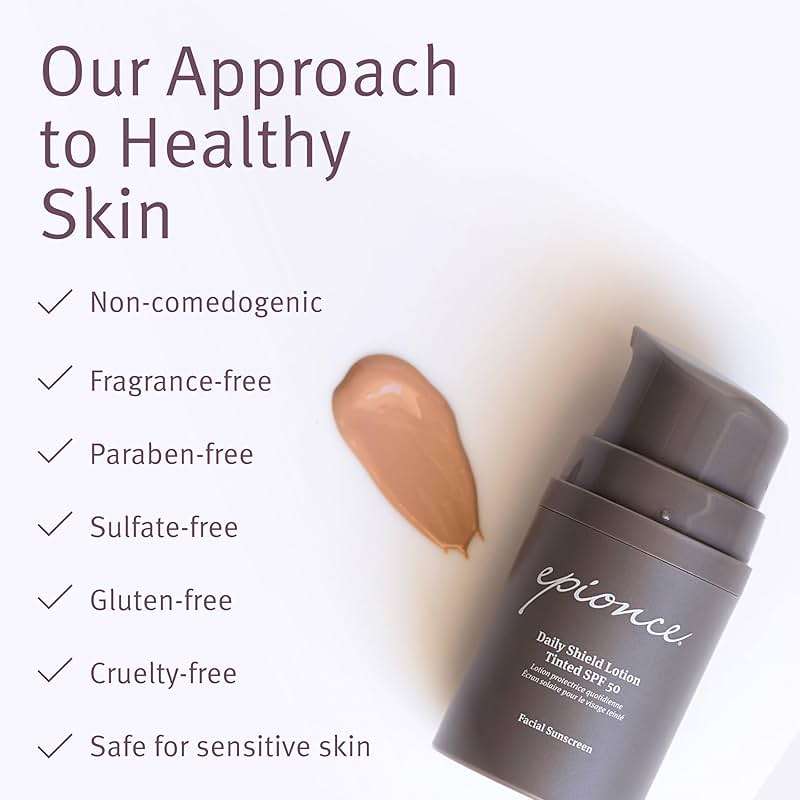 Epionce Daily Shield Tinted SPF 50 Sunscreen - Water Resistant Broad Spectrum UV Protection Facial Sunscreen with Titanium Dioxide & Zinc Oxide, For All Skin Types, Dermatologist Skincare - Image 5